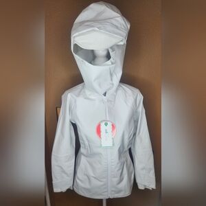 AirOgo Pilloom Jacket Inflatable neck rest travel BRAND NEW Women's Small White